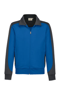 HAKRO Sweatjacke Contrast MIKRALINAR® 477 royalblau/anthrazit
