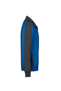 HAKRO Sweatjacke Contrast MIKRALINAR® 477 royalblau/anthrazit