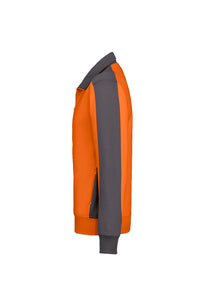 HAKRO Sweatjacke Contrast MIKRALINAR® 477 orange/anthrazit