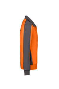 HAKRO Sweatjacke Contrast MIKRALINAR® 477 orange/anthrazit
