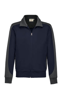 HAKRO Sweatjacke Contrast MIKRALINAR® 477 tinte/anthrazit