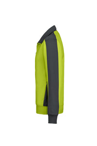 HAKRO Sweatjacke Contrast MIKRALINAR® 477 kiwi/anthrazit