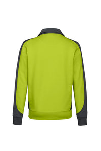 HAKRO Sweatjacke Contrast MIKRALINAR® 477 kiwi/anthrazit