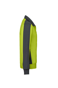 HAKRO Sweatjacke Contrast MIKRALINAR® 477 kiwi/anthrazit