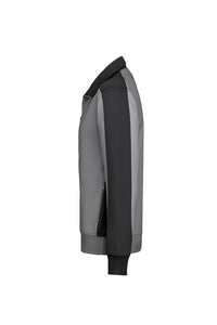 HAKRO Sweatjacke Contrast MIKRALINAR® 477 titan/anthrazit