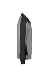 HAKRO Sweatjacke Contrast MIKRALINAR® 477 titan/anthrazit