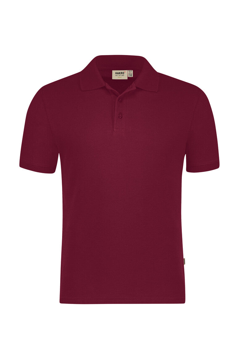 HAKRO Poloshirt Bio-Baumwolle 501 weinrot