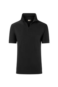 HAKRO Zip-Shirt Piqué MIKRALINAR® ECO 534 schwarz