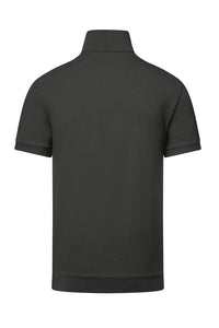 HAKRO Zip-Shirt Piqué MIKRALINAR® ECO 534 karbongrau