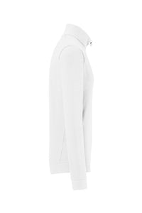 HAKRO Zip-Longsleeve Piqué MIKRALINAR® ECO 535 weiß