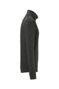 HAKRO Zip-Longsleeve Piqué MIKRALINAR® ECO 535 karbongrau