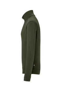 HAKRO Zip-Longsleeve Piqué MIKRALINAR® ECO 535 olive