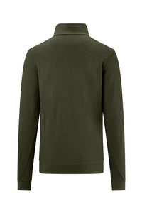 HAKRO Zip-Longsleeve Piqué MIKRALINAR® ECO 535 olive