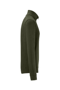 HAKRO Zip-Longsleeve Piqué MIKRALINAR® ECO 535 olive