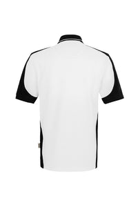 HAKRO Poloshirt Contrast  MIKRALINAR® ECO 539 weiß/schwarz