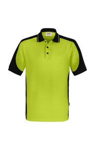 HAKRO Poloshirt Contrast  MIKRALINAR® ECO 539 kiwi/schwarz