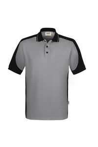 HAKRO Poloshirt Contrast  MIKRALINAR® ECO 539 titan/schwarz