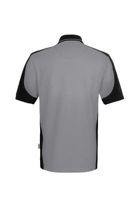 HAKRO Poloshirt Contrast  MIKRALINAR® ECO 539 titan/schwarz