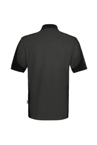HAKRO Poloshirt Contrast  MIKRALINAR® ECO 539 karbongrau/schwarz