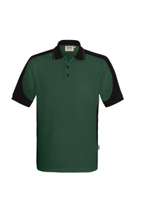 HAKRO Poloshirt Contrast  MIKRALINAR® ECO 539 tanne/schwarz