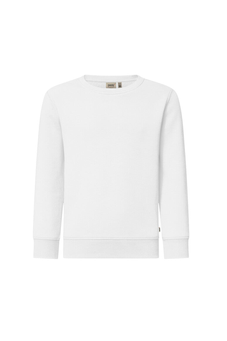 HAKRO Kinder Sweatshirt Bio-Baumwolle 541 weiß