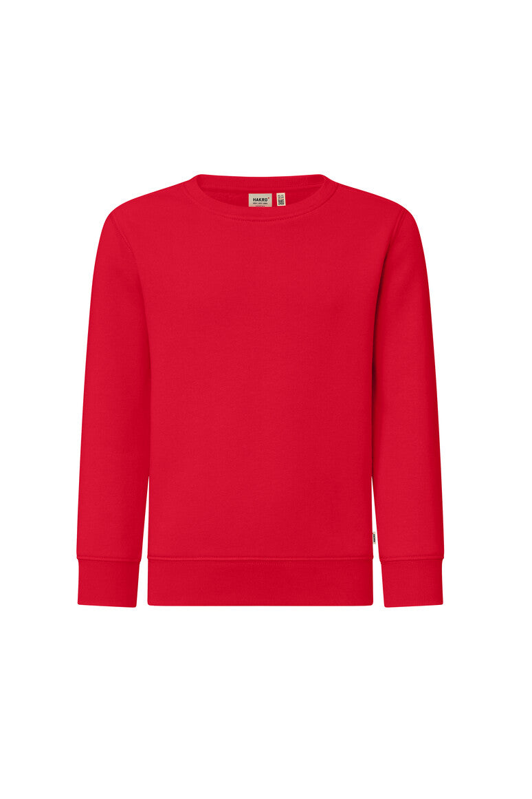 HAKRO Kinder Sweatshirt Bio-Baumwolle 541 rot