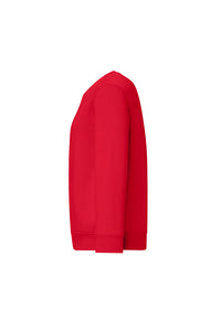 HAKRO Kinder Sweatshirt Bio-Baumwolle 541 rot