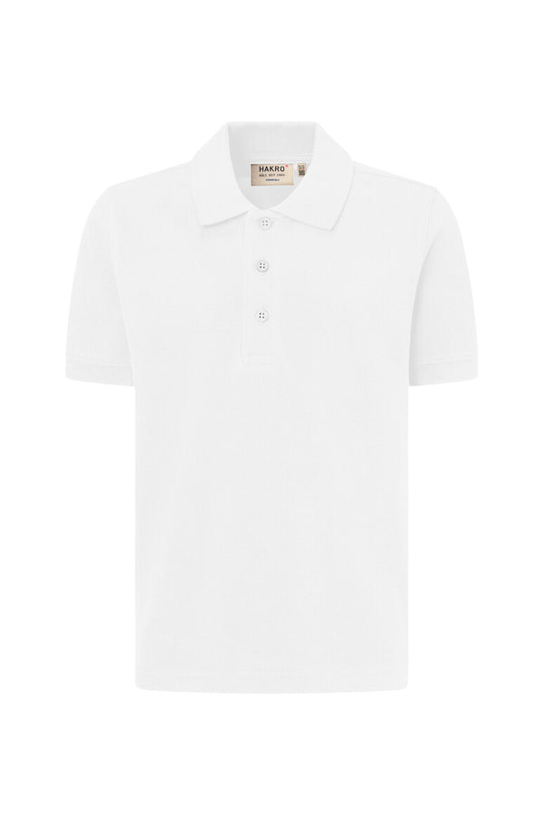 HAKRO Kinder Poloshirt Bio-Baumwolle 545 weiß