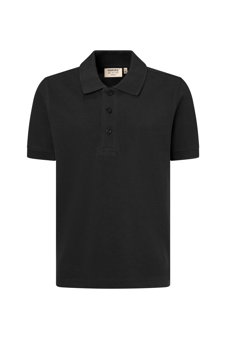 HAKRO Kinder Poloshirt Bio-Baumwolle 545 schwarz