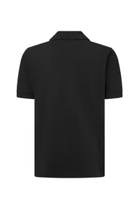 HAKRO Kinder Poloshirt Bio-Baumwolle 545 schwarz
