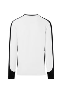 HAKRO Sweatshirt Contrast MIKRALINAR® ECO 549 weiß/schwarz