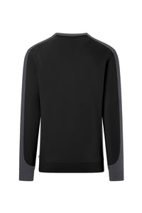 HAKRO Sweatshirt Contrast MIKRALINAR® ECO 549 schwarz/karbongrau