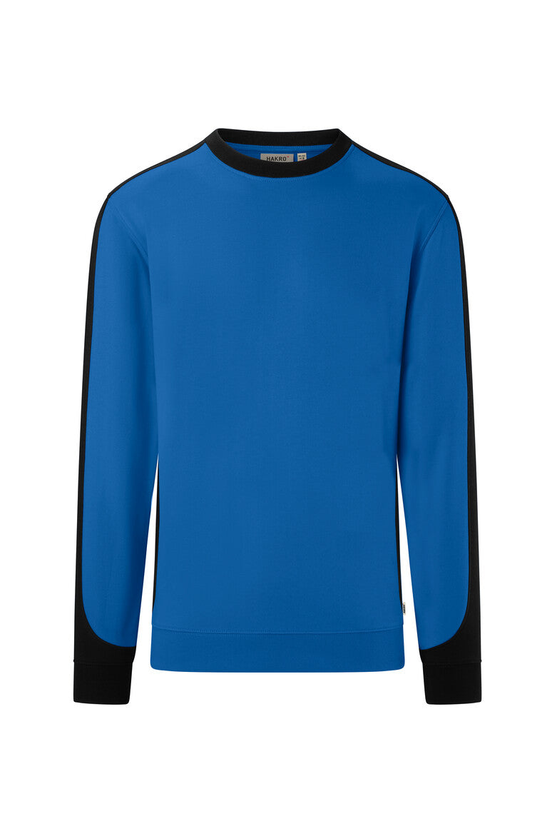 HAKRO Sweatshirt Contrast MIKRALINAR® ECO 549 royalblau/schwarz