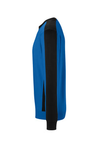 HAKRO Sweatshirt Contrast MIKRALINAR® ECO 549 royalblau/schwarz