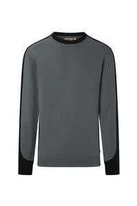 HAKRO Sweatshirt Contrast MIKRALINAR® ECO 549 anthrazit/schwarz