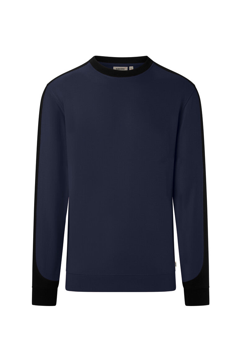 HAKRO Sweatshirt Contrast MIKRALINAR® ECO 549 tinte/schwarz