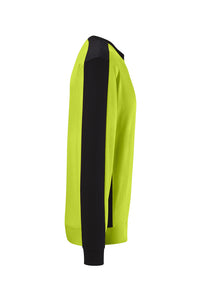 HAKRO Sweatshirt Contrast MIKRALINAR® ECO 549 kiwi/schwarz