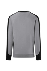 HAKRO Sweatshirt Contrast MIKRALINAR® ECO 549 titan/schwarz