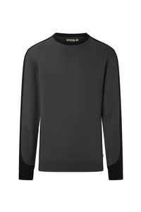 HAKRO Sweatshirt Contrast MIKRALINAR® ECO 549 karbongrau/schwarz