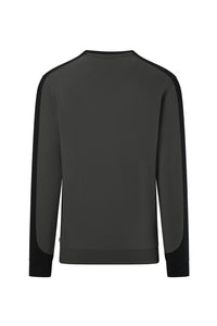 HAKRO Sweatshirt Contrast MIKRALINAR® ECO 549 karbongrau/schwarz
