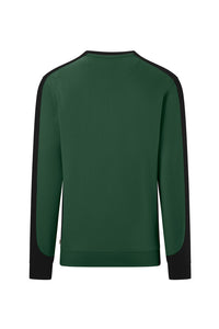 HAKRO Sweatshirt Contrast MIKRALINAR® ECO 549 tanne/schwarz