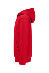 HAKRO Kinder Kapuzen-Sweatshirt Bio-Baumwolle 562 rot