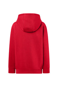 HAKRO Kinder Kapuzen-Sweatshirt Bio-Baumwolle 562 rot