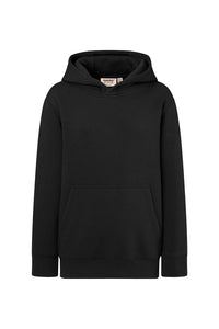 HAKRO Kinder Kapuzen-Sweatshirt Bio-Baumwolle 562 schwarz