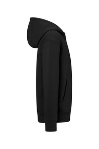 HAKRO Kinder Kapuzen-Sweatjacke Bio-Baumwolle 565 schwarz
