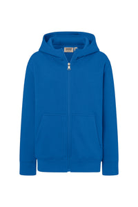 HAKRO Kinder Kapuzen-Sweatjacke Bio-Baumwolle 565 royalblau
