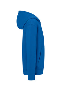 HAKRO Kinder Kapuzen-Sweatjacke Bio-Baumwolle 565 royalblau