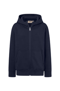 HAKRO Kinder Kapuzen-Sweatjacke Bio-Baumwolle 565 tinte