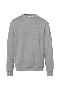 HAKRO Sweatshirt Bio-Baumwolle 570 grau meliert