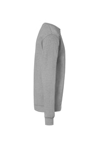 HAKRO Sweatshirt Bio-Baumwolle 570 grau meliert